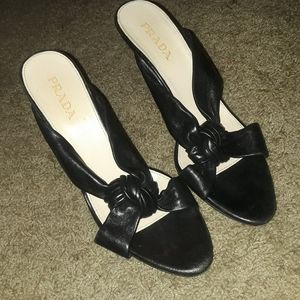 Prada heel sandals